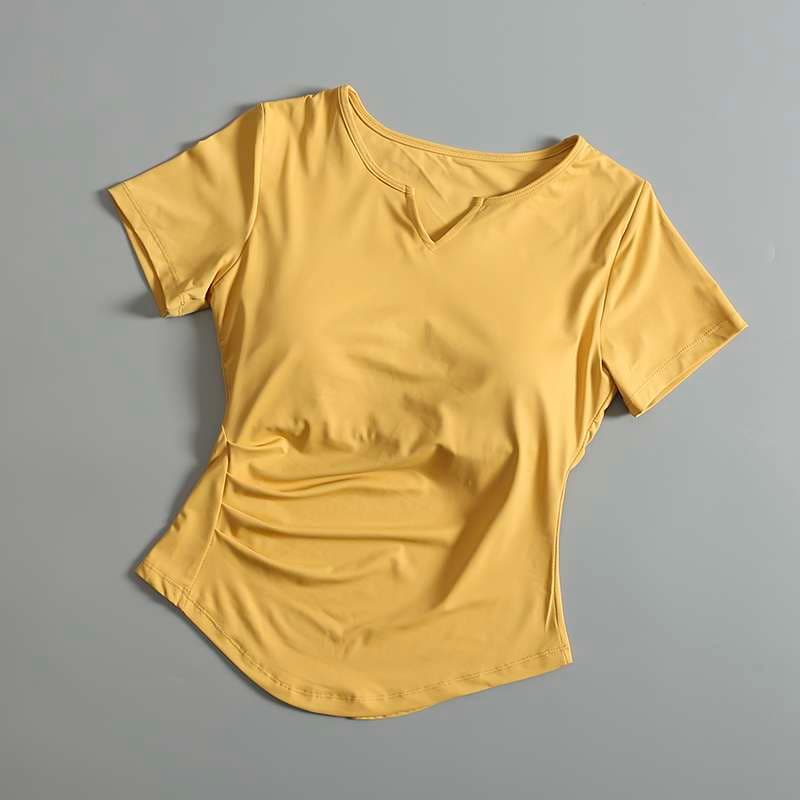 Tシャツ　しなやかフィットVネック半袖シャツ