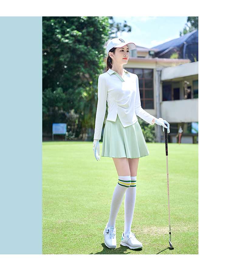 ロングTシャツ　UVカット機能付ゴルフレディースウェア