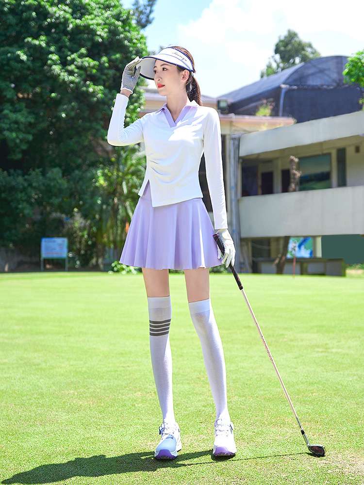 ロングTシャツ　UVカット機能付ゴルフレディースウェア