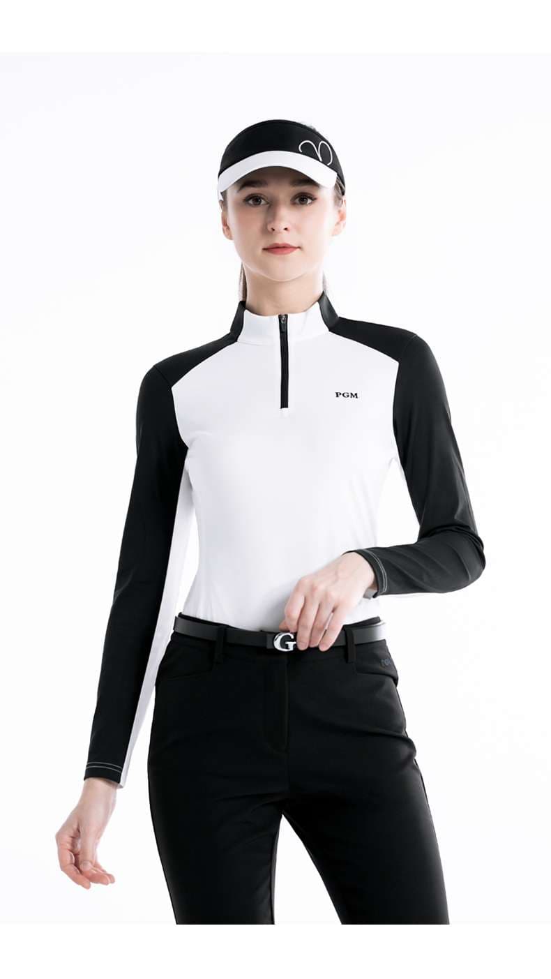 ロングTシャツ　スポーティーストレッチゴルフウェア