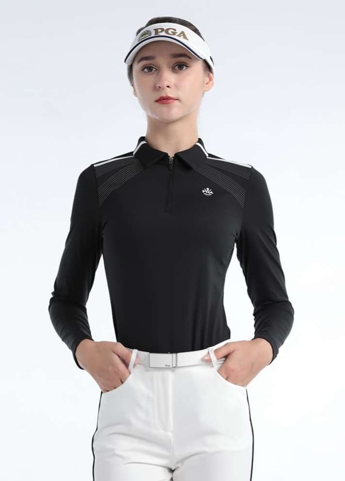 ロングTシャツ　ゴルフ高機能ポロシャツ