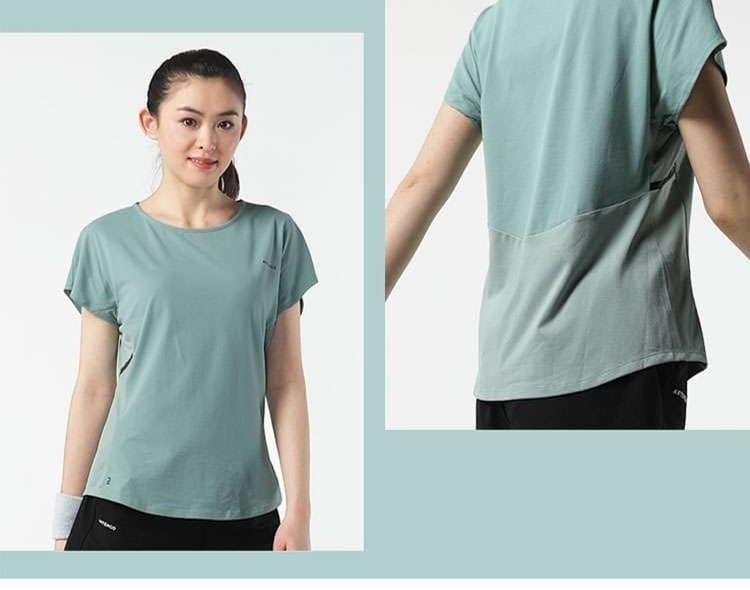 Tシャツ　吸汗速乾素材テニスシャツ