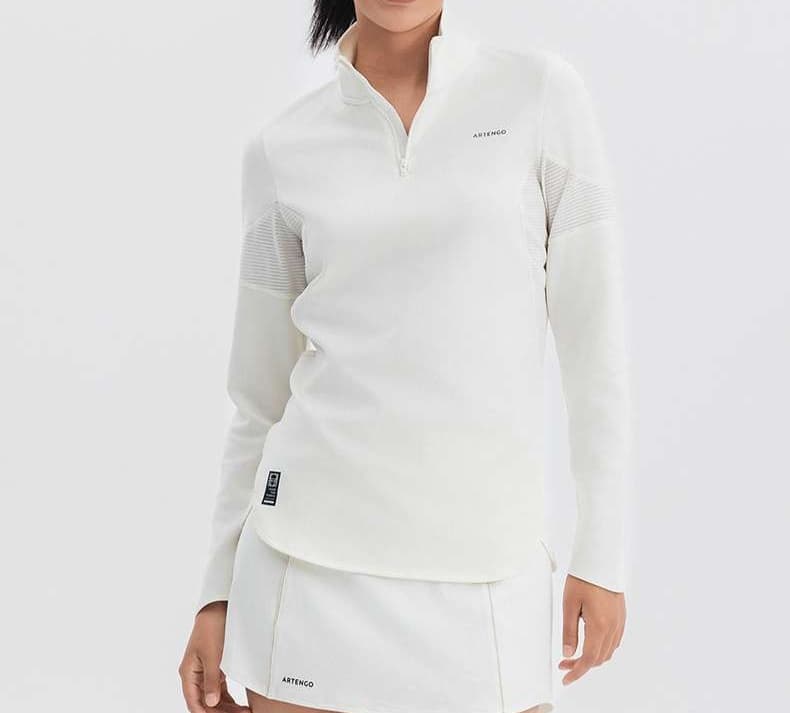ロングTシャツ　スポーツ快適ハーフジップ長袖シャツ