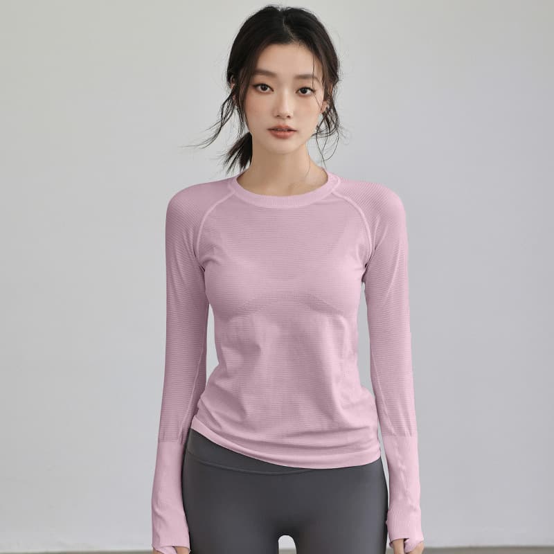 ロングTシャツ　スタイリッシュフィットネスロングTシャツ