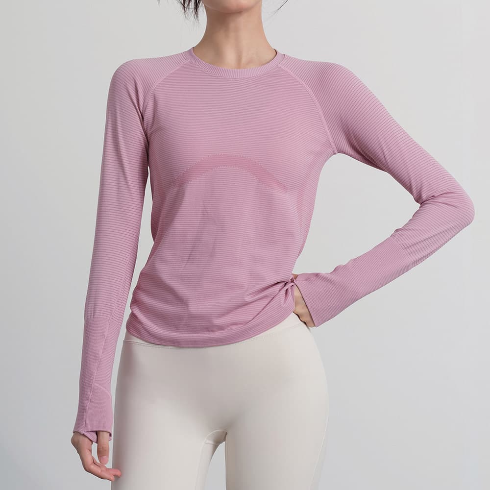 ロングTシャツ　スタイリッシュフィットネスロングTシャツ