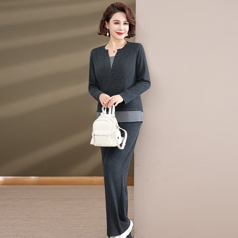 セットアップ　ゆったりシルエット上下セットアップ