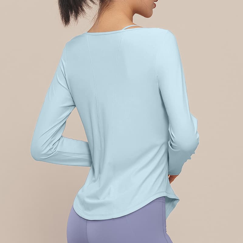 ロングTシャツ　アクティブフィットスリムロング