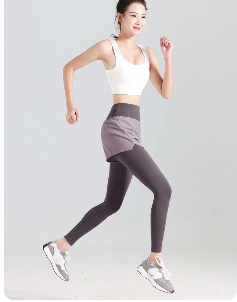 ショートパンツ レギンス付きランニングパンツ