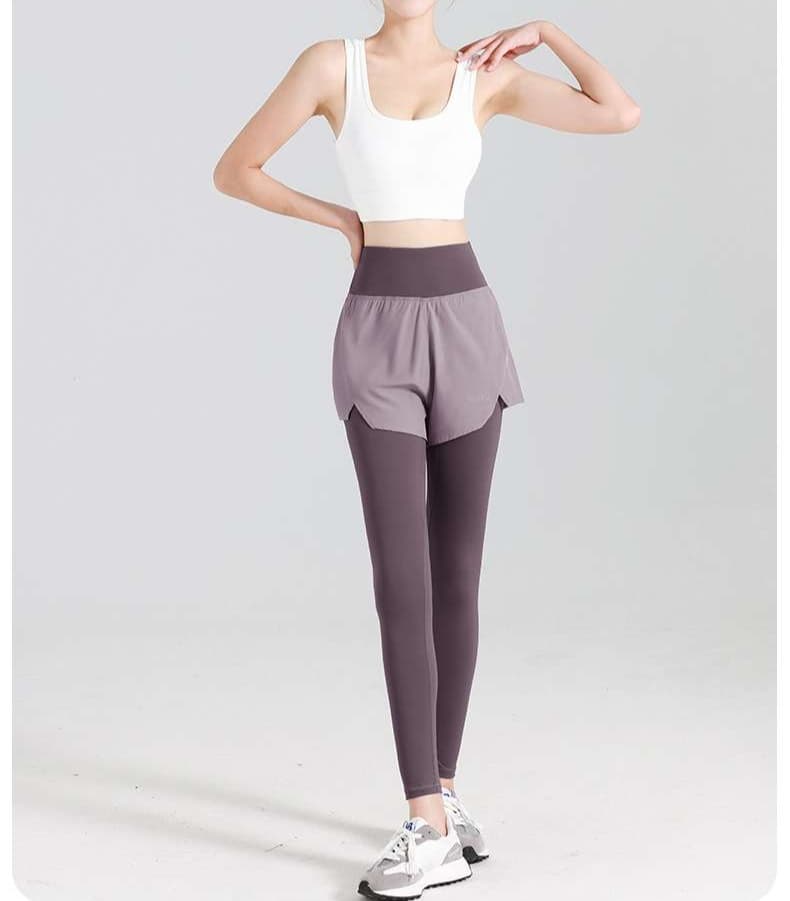 ショートパンツ レギンス付きランニングパンツ