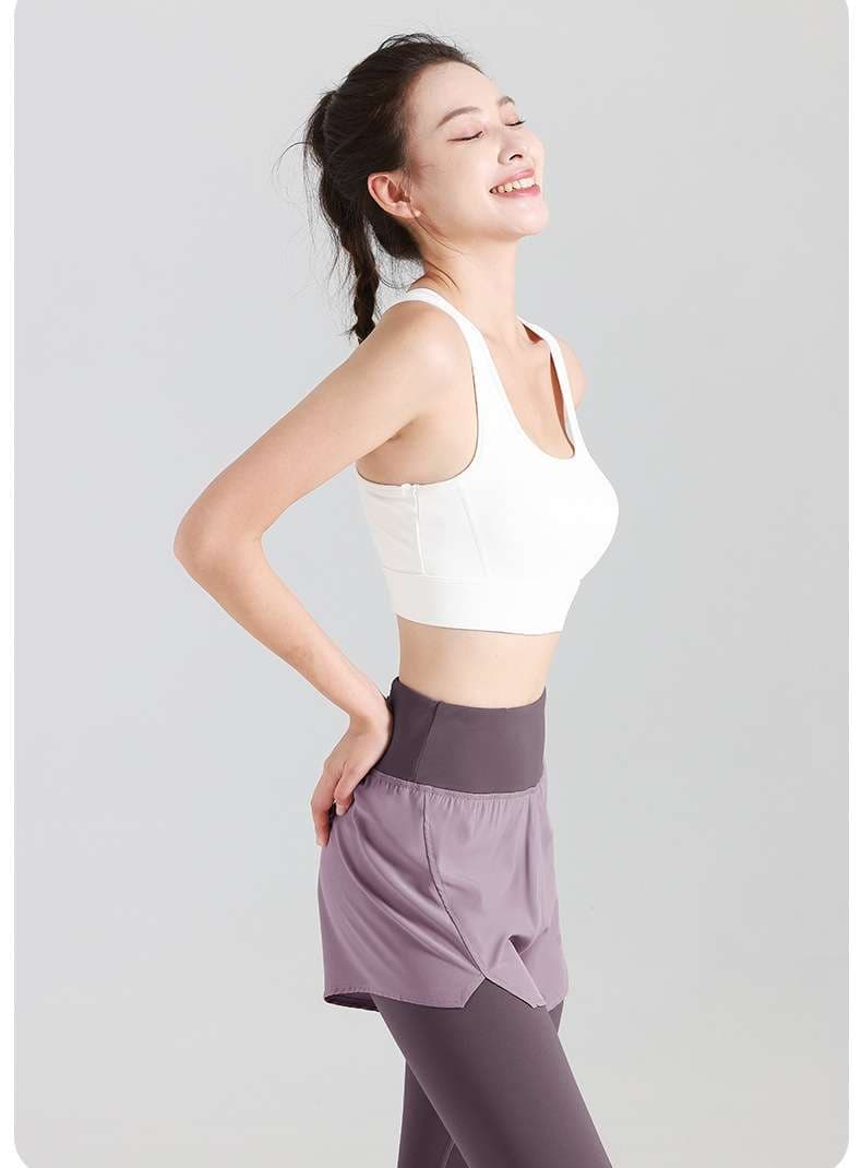 ショートパンツ レギンス付きランニングパンツ