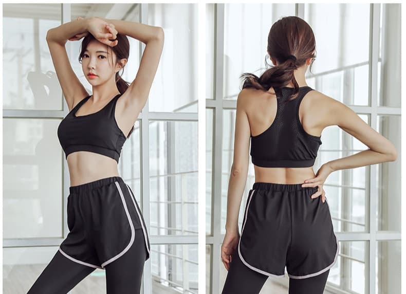 セットアップ　スタイリッシュランニングウェア5点セット