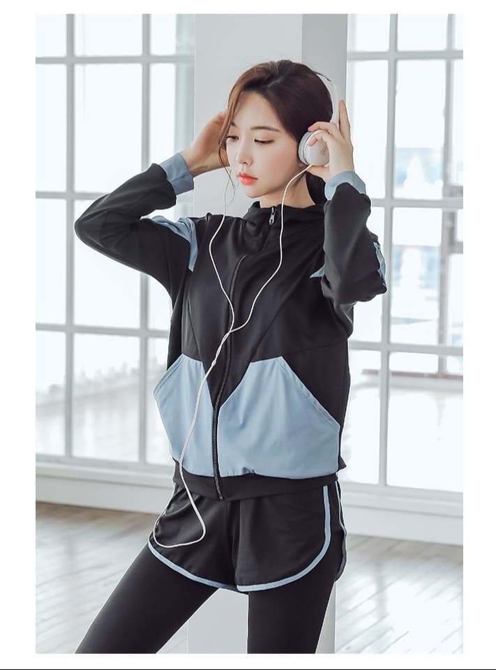 セットアップ　スタイリッシュランニングウェア5点セット