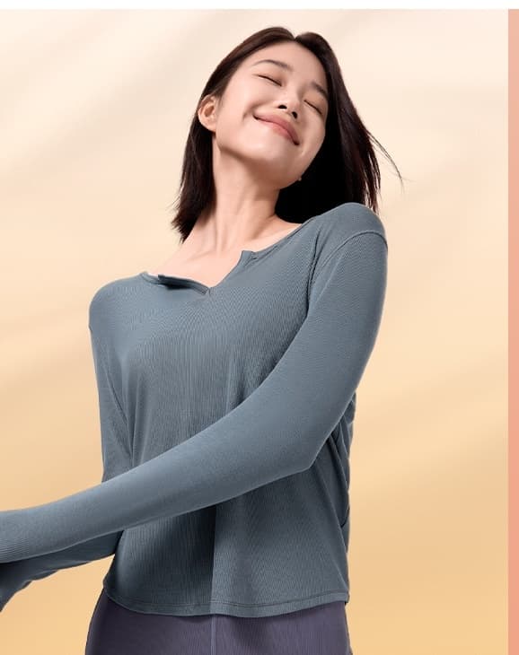 ロングTシャツ　究極の快適さスポーツロングティーシャツ