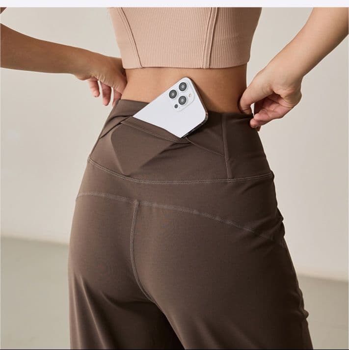 ロングパンツ レディーススポーツウェア なめらかシルエットワイドパンツ