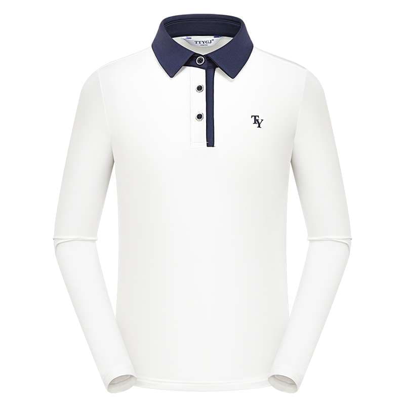 ロングTシャツ　スポーティポロシャツ