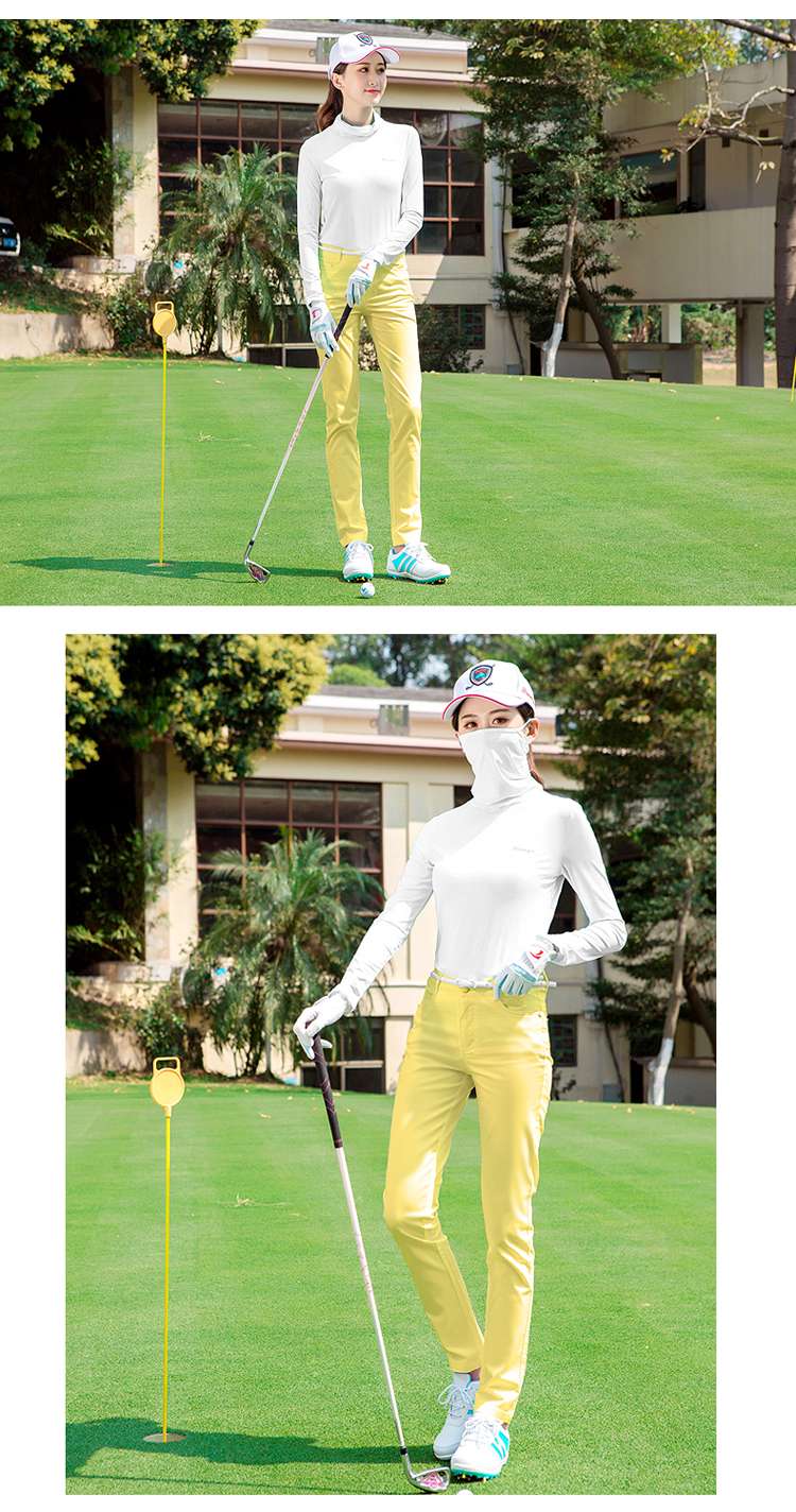 ロングパンツ　スリムフィットゴルフパンツ