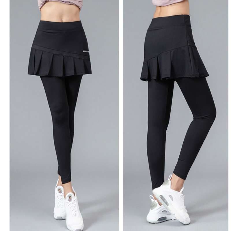 レギンス　スカート付スポーツレギンス