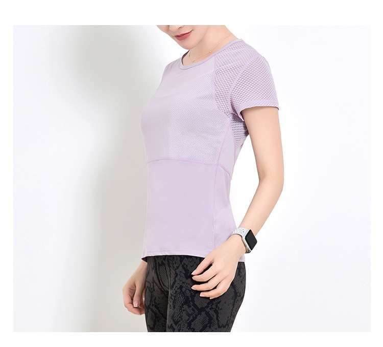 Tシャツ　通気性抜群メッシュスポーツシャツ