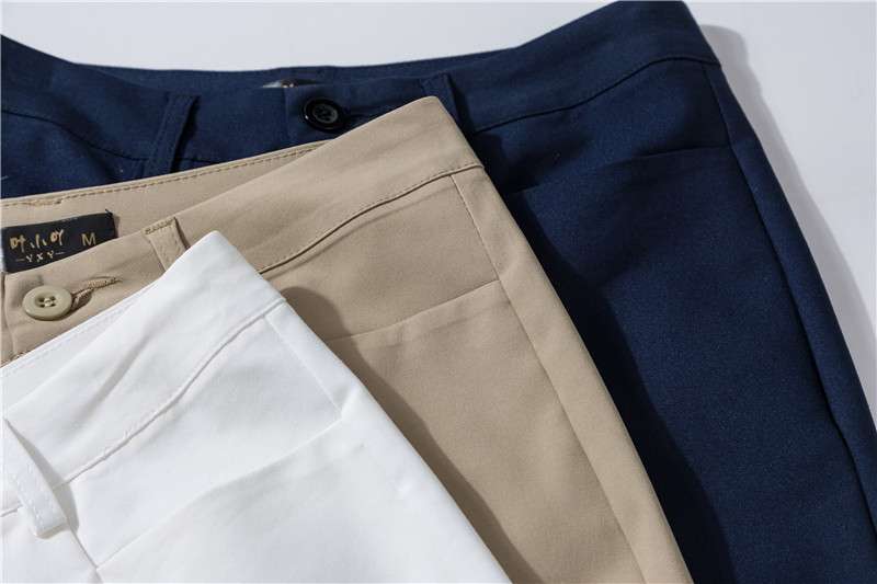ロングパンツ　すっきりシルエットストレートパンツ