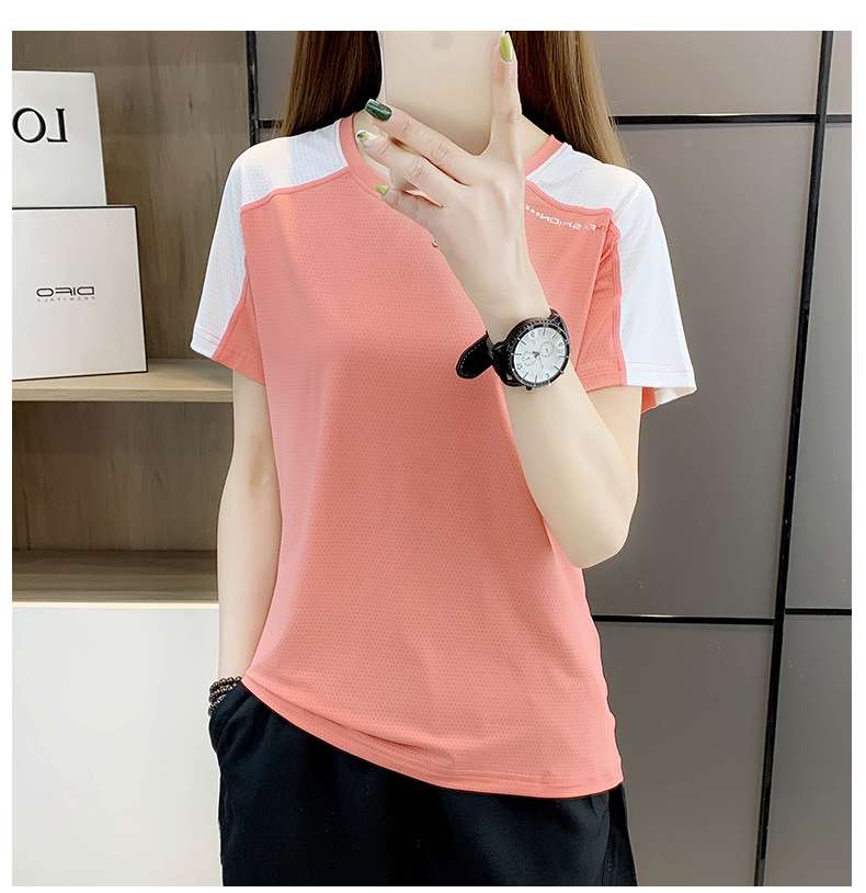 Tシャツ　機能性スポーツメッシュ半袖シャツ