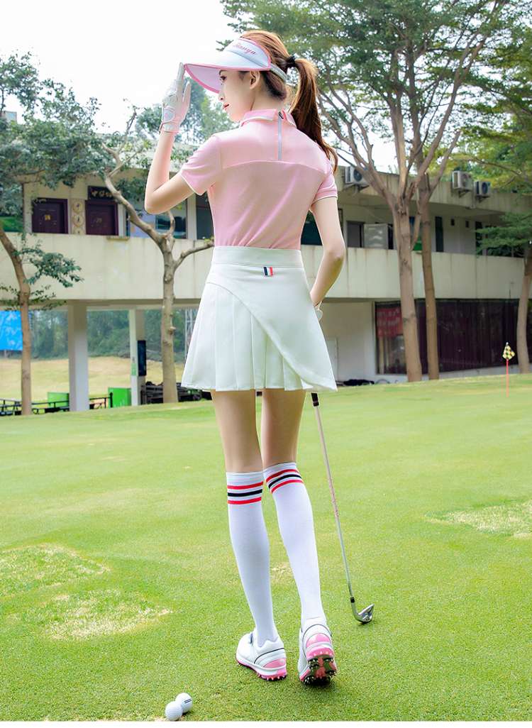 Tシャツ　襟元デザインゴルフポロシャツ