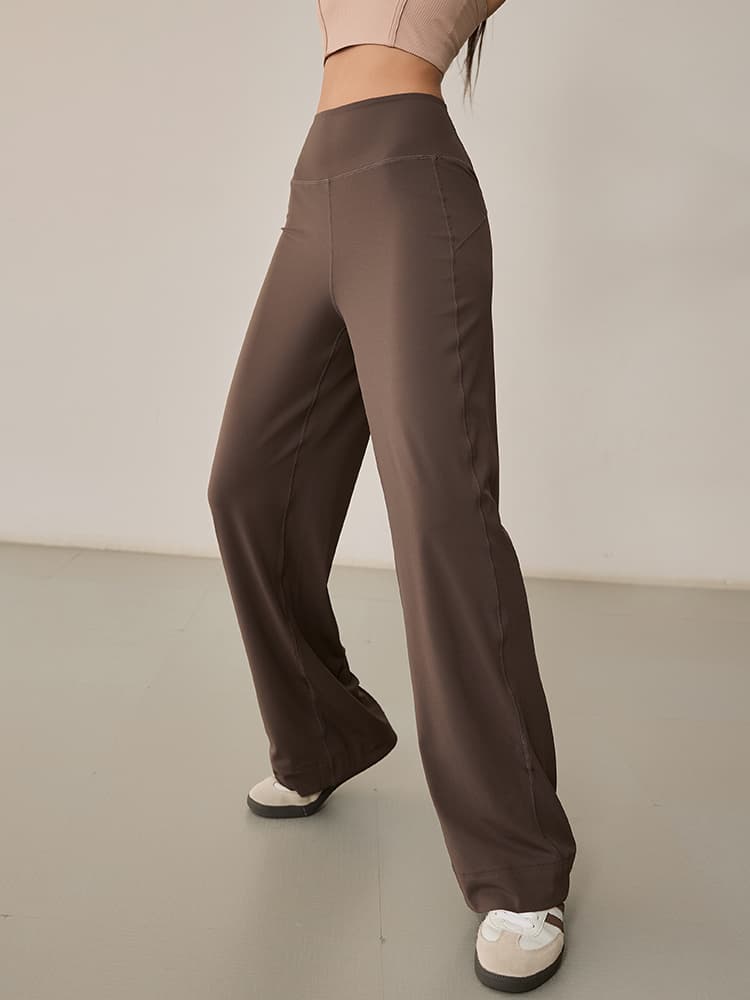 ロングパンツ レディーススポーツウェア なめらかシルエットワイドパンツ