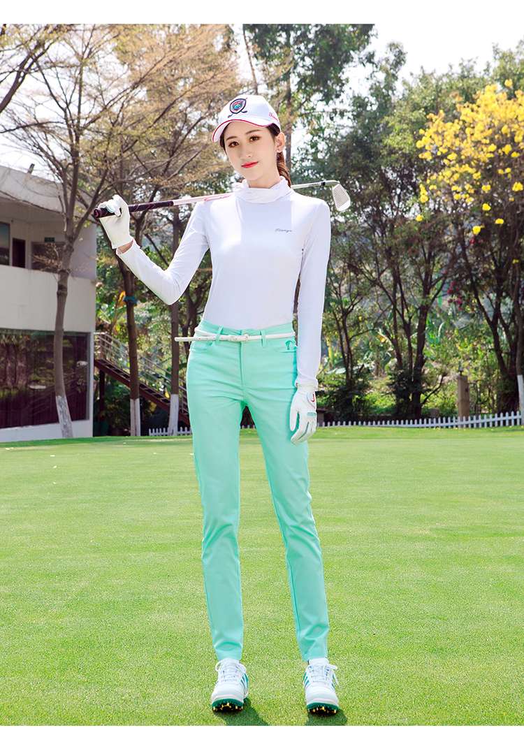 ロングパンツ　スリムフィットゴルフパンツ