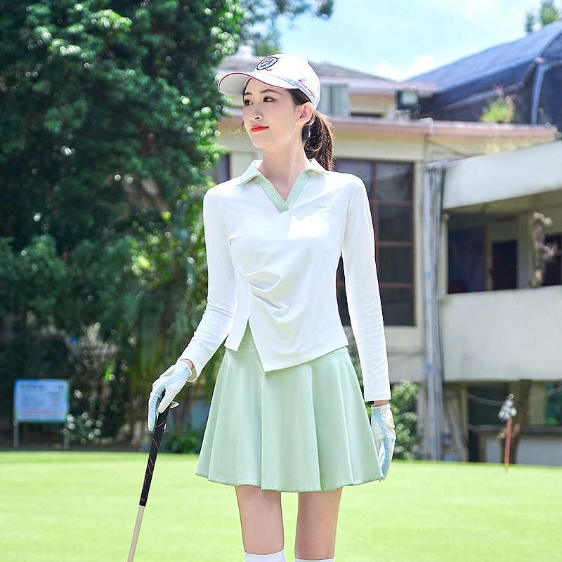 ロングTシャツ　UVカット機能付ゴルフレディースウェア