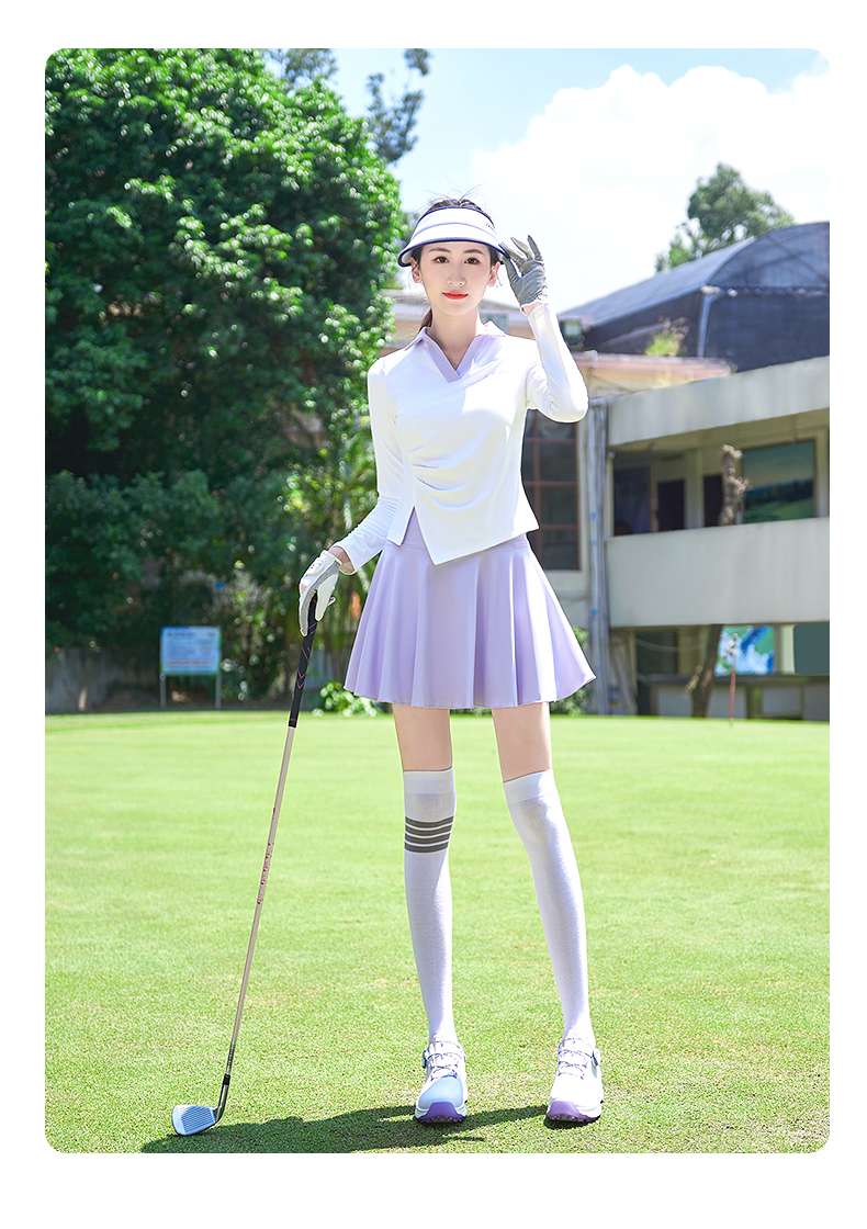 ロングTシャツ　UVカット機能付ゴルフレディースウェア