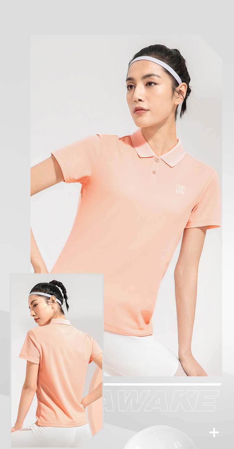 Tシャツ　スポーティ機能性ポロシャツ
