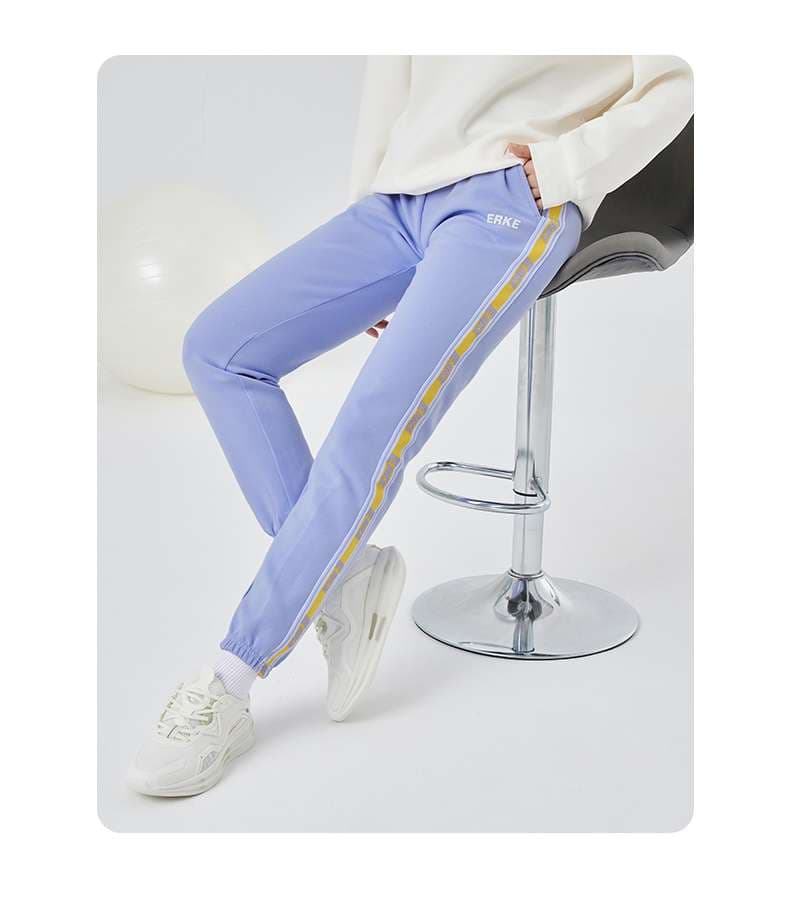 ロングパンツ　サイドラインスポーツパンツ