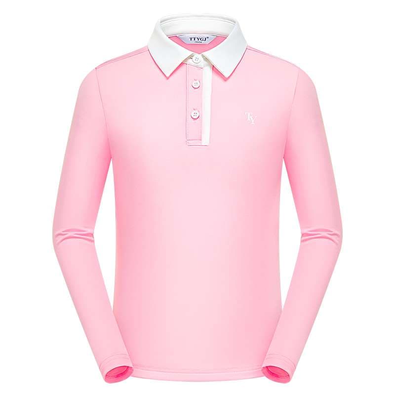 ロングTシャツ　スポーティポロシャツ