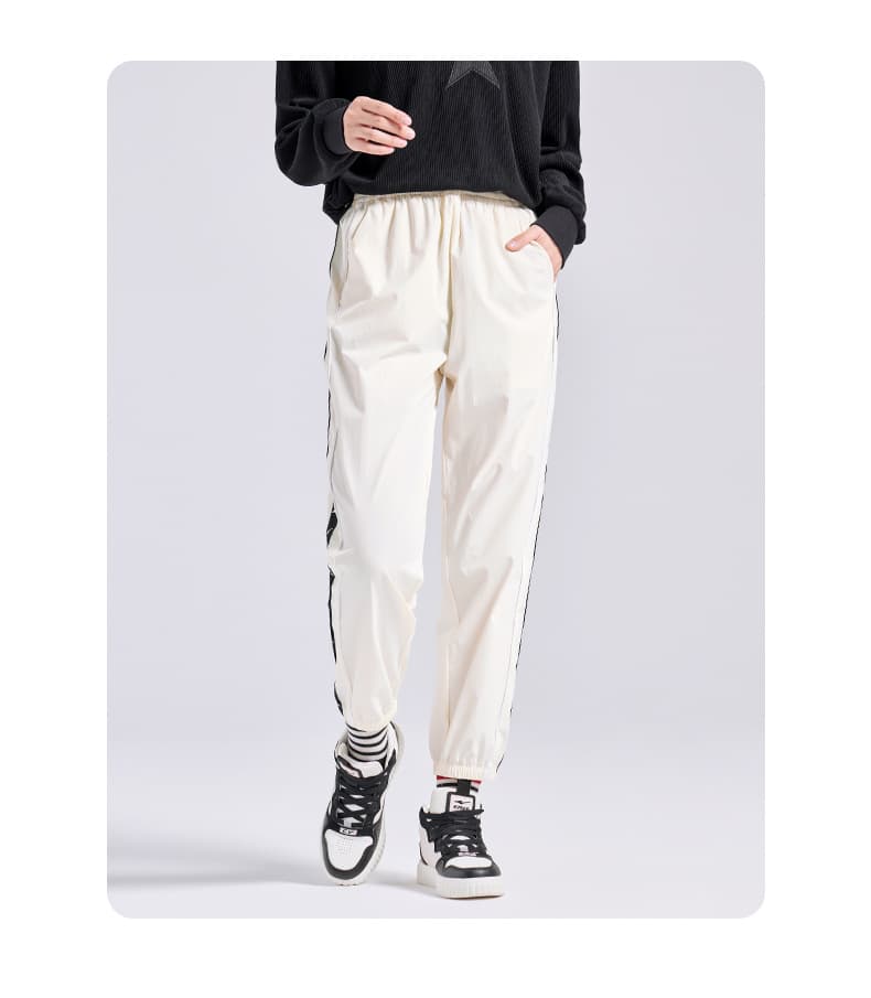 ロングパンツ レディーススポーツウェア サイドライン入りジョガーパンツ
