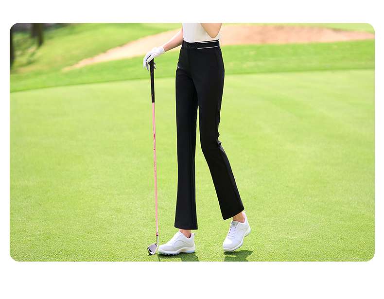 ロングパンツ　ゴルフ用ストレッチフレアパンツ