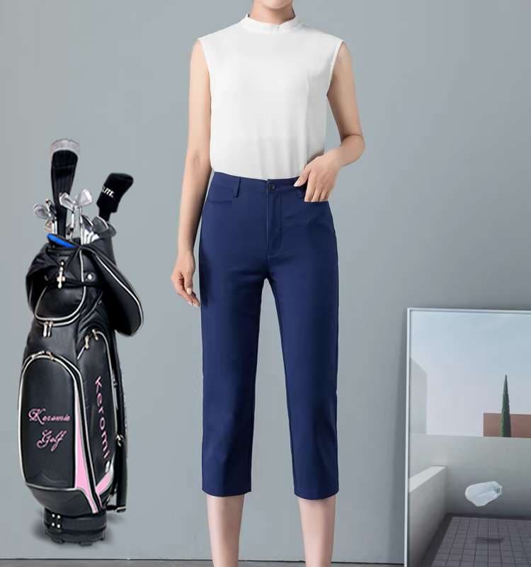 ロングパンツ　すっきりシルエットストレートパンツ