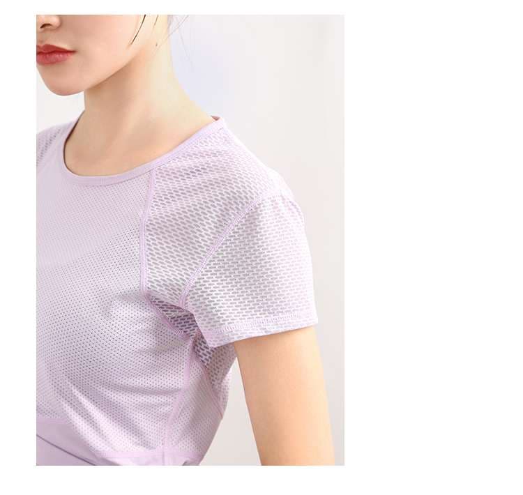 Tシャツ　通気性抜群メッシュスポーツシャツ