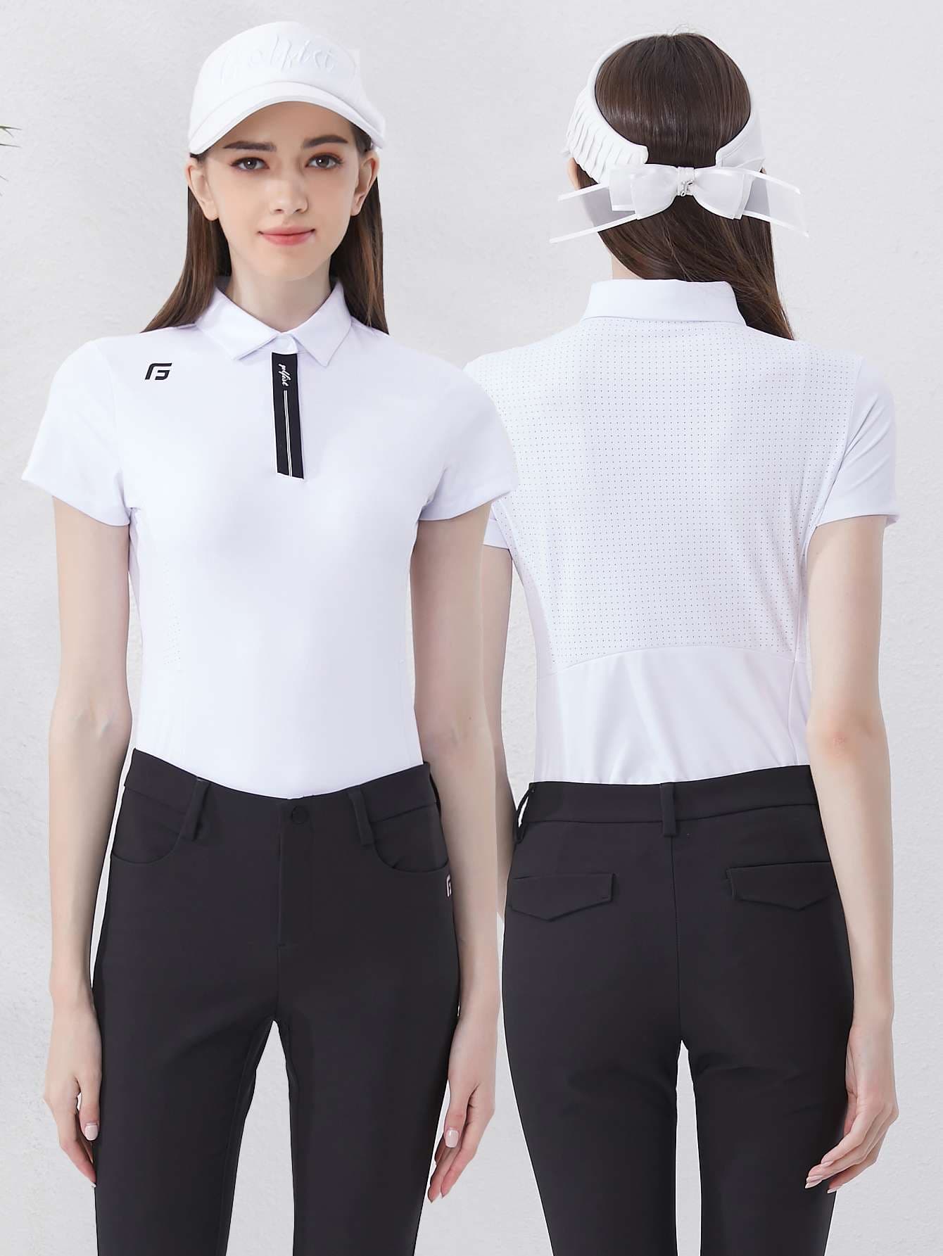 Tシャツ　快適ゴルフ用半袖ポロシャツ