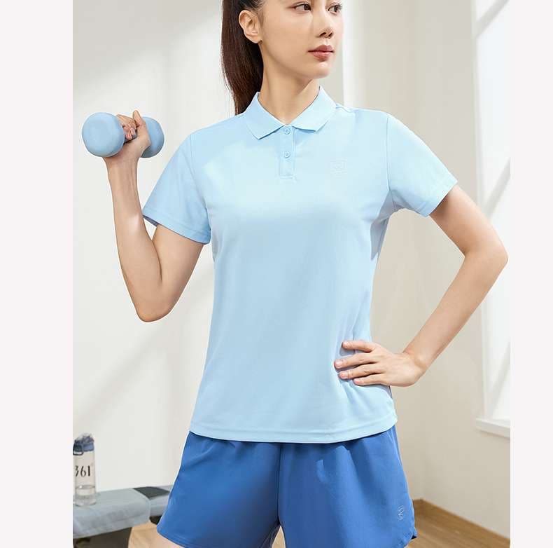 Tシャツ　スポーティ機能性ポロシャツ