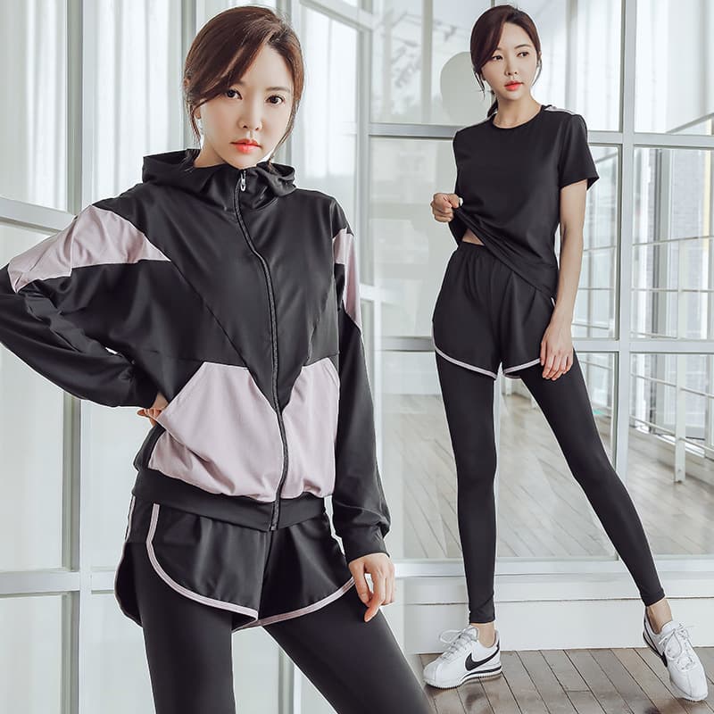 セットアップ　スタイリッシュランニングウェア5点セット
