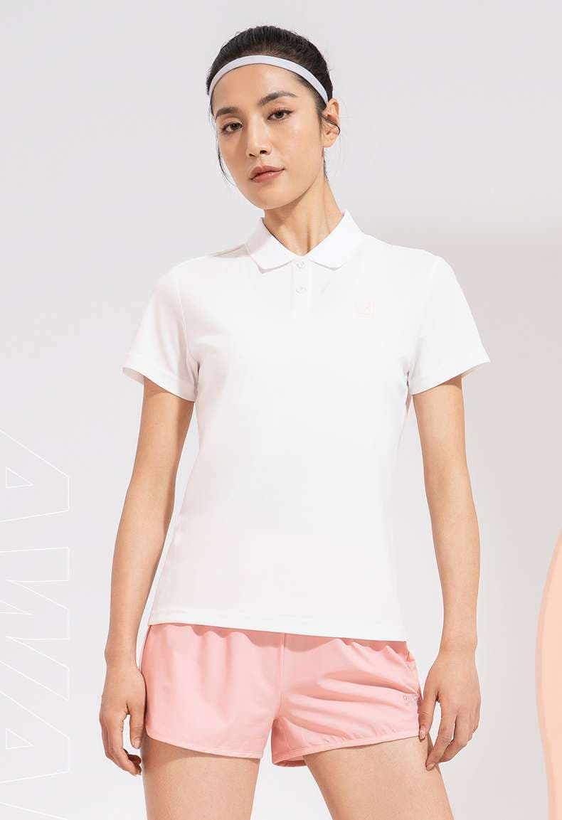 Tシャツ　スポーティ機能性ポロシャツ