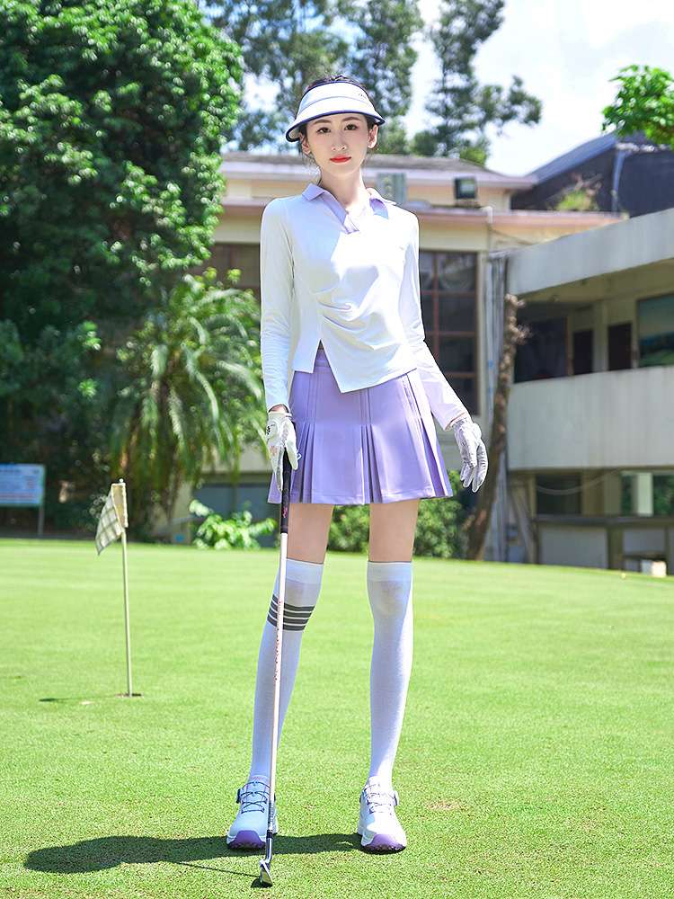 ロングTシャツ　UVカット機能付ゴルフレディースウェア