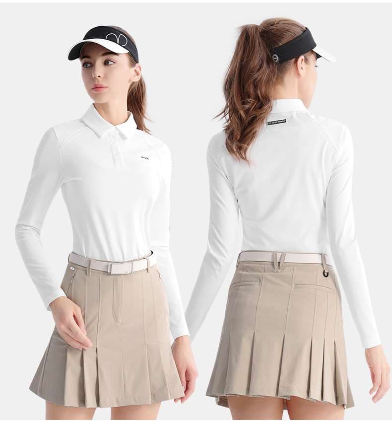 ロングTシャツ　スポーティーエレガンスポロシャツ