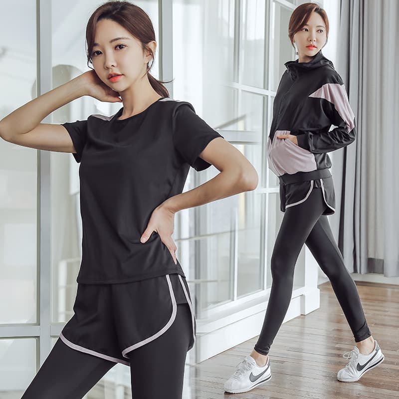 セットアップ　スタイリッシュランニングウェア5点セット