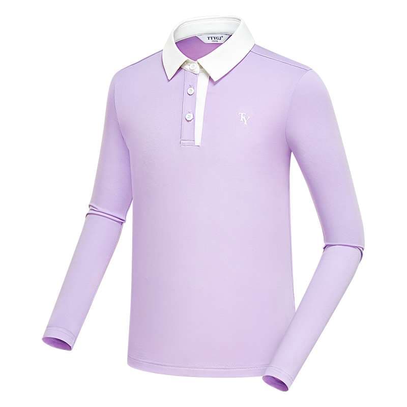 ロングTシャツ　スポーティポロシャツ