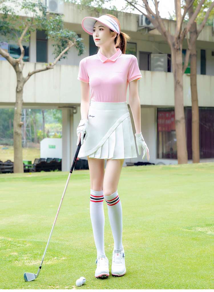 Tシャツ　襟元デザインゴルフポロシャツ