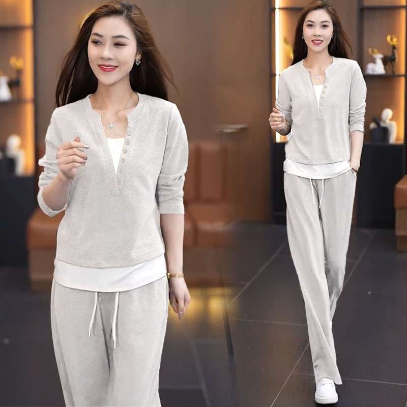 セットアップ　ゆったりシルエット上下セットアップ