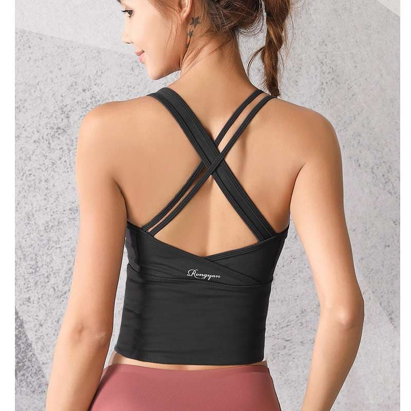スポーツブラ　クロスバックデザインスポーツブラ