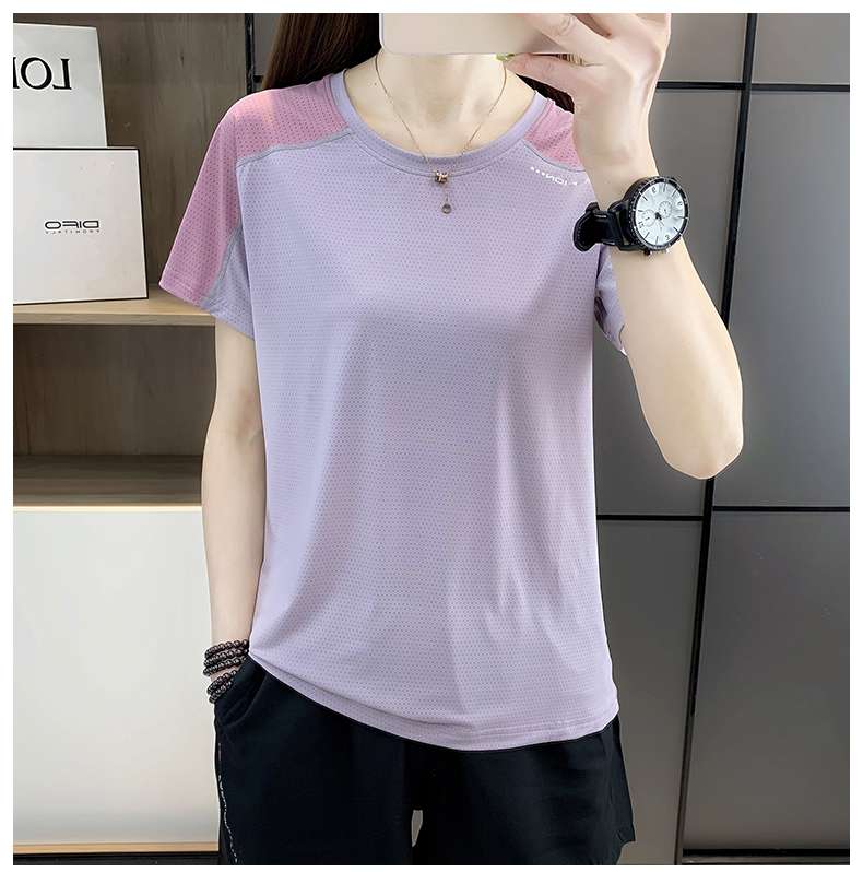 Tシャツ　機能性スポーツメッシュ半袖シャツ