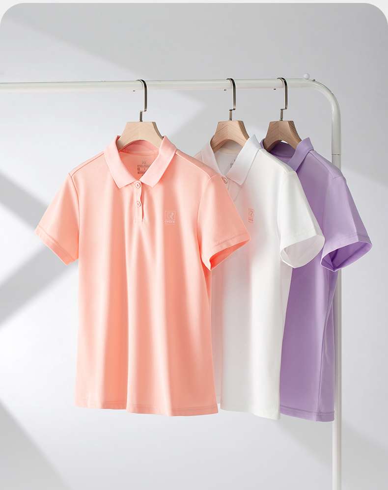 Tシャツ　スポーティ機能性ポロシャツ