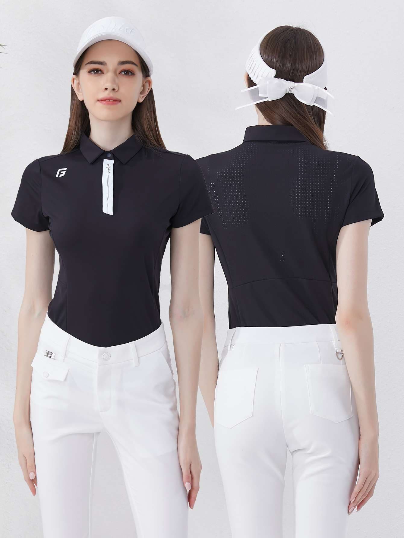 Tシャツ　快適ゴルフ用半袖ポロシャツ